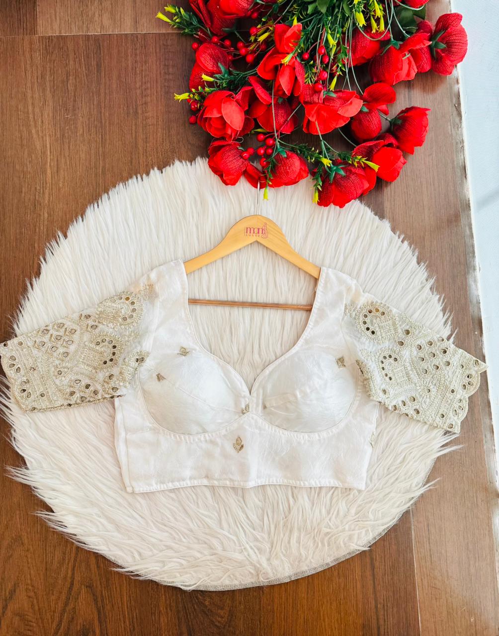 Rani Core-Fendy Silk Blouse(White)