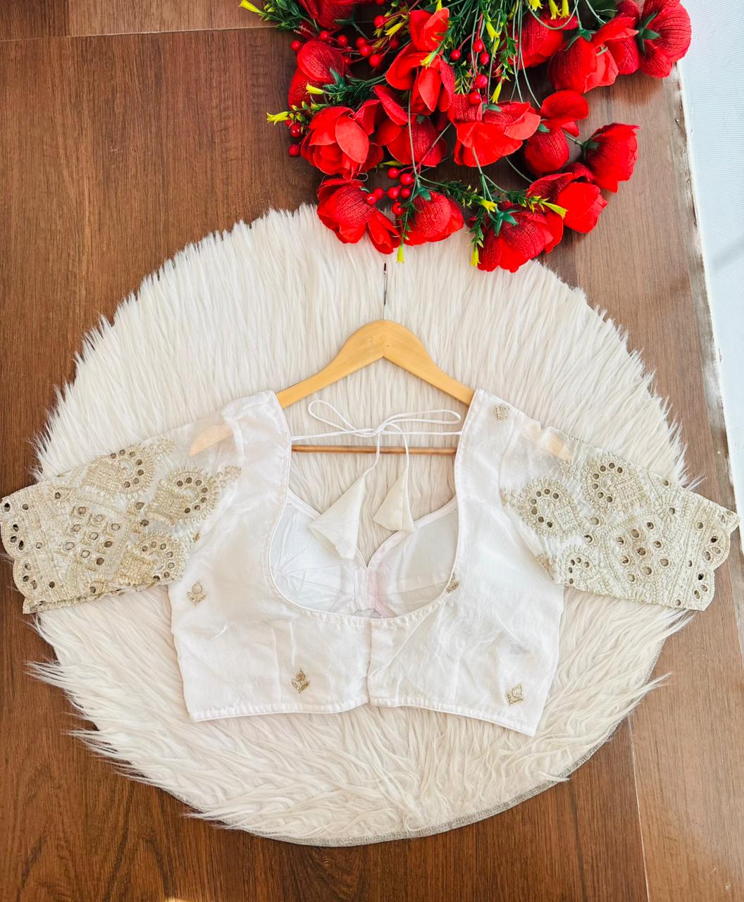 Rani Core-Fendy Silk Blouse(White)