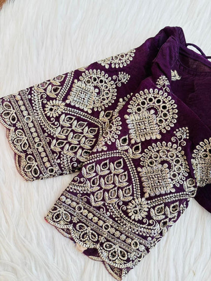 Rani Core-Fendy Silk Blouse(Purple)