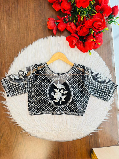 Soft Aura-Designer Organza Blouse