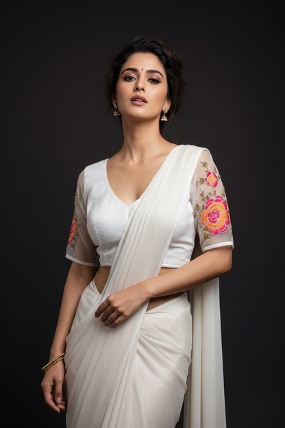 Threads of Flowers -Designer Blouse