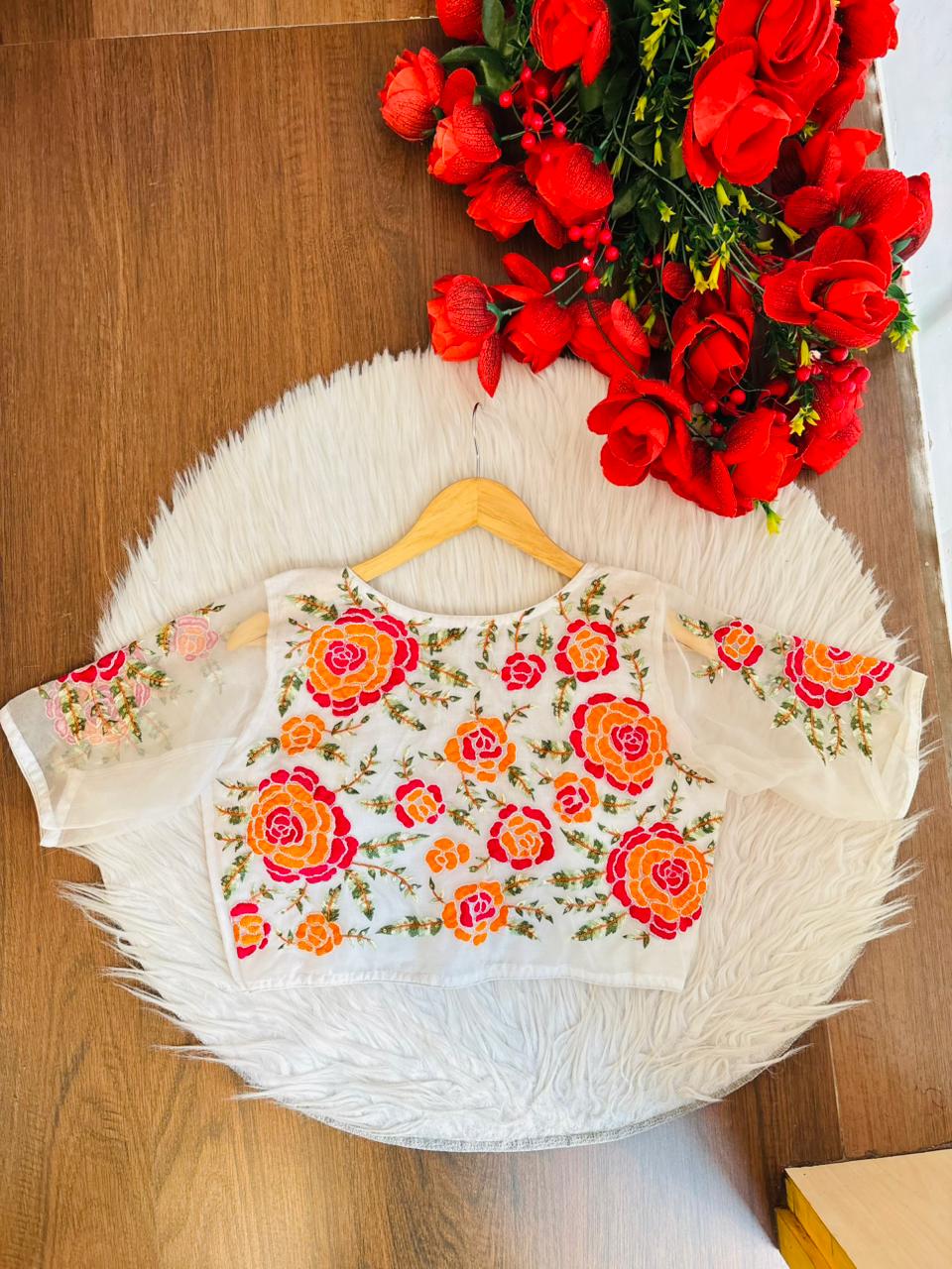 Threads of Flowers -Designer Blouse