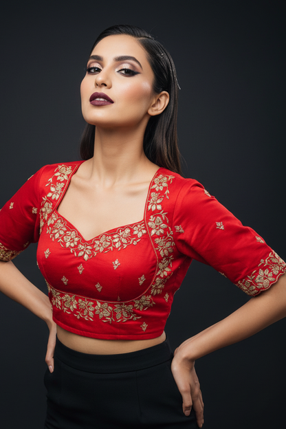Silsila Threads of Love- Embroidered Blouse