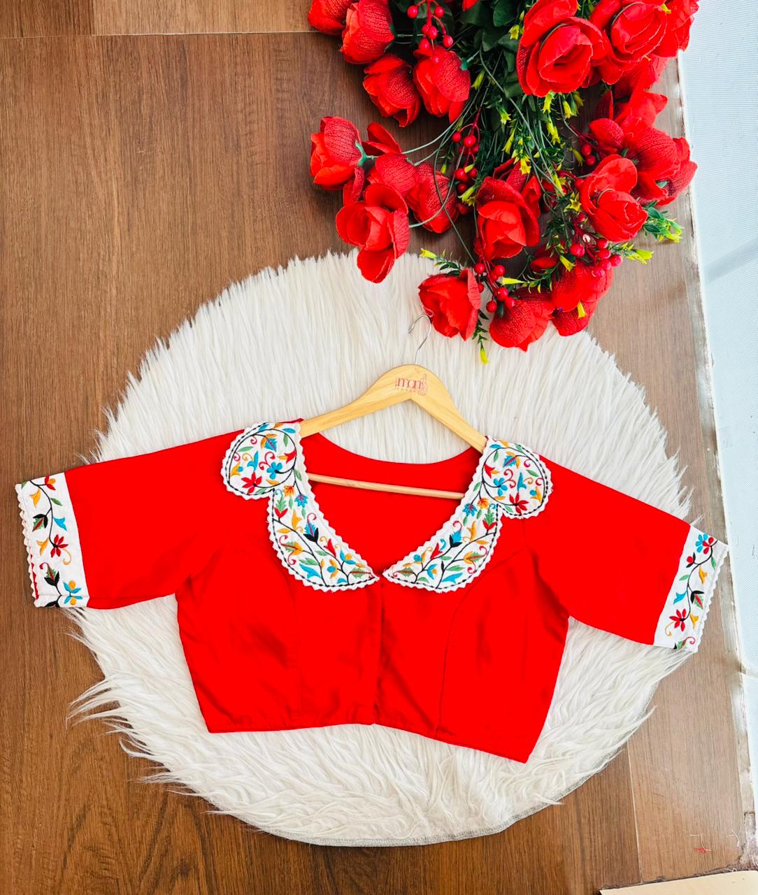 The Garden Hem- (Designer Blouse)