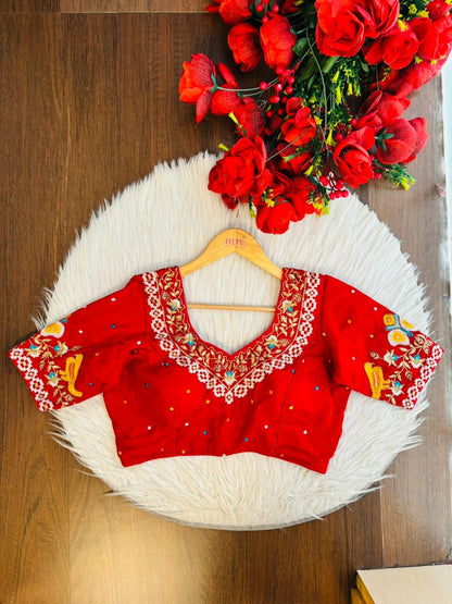 Already Famous-(Vichitra Silk Blouse)