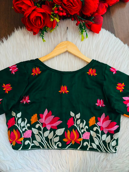 Lost in Lotus  -Designer Blouse