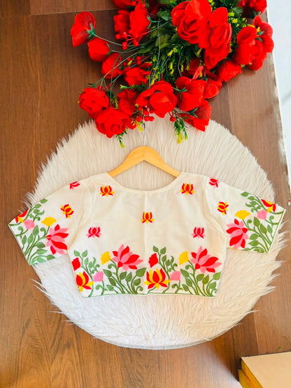 Lost in Lotus  -Designer Blouse