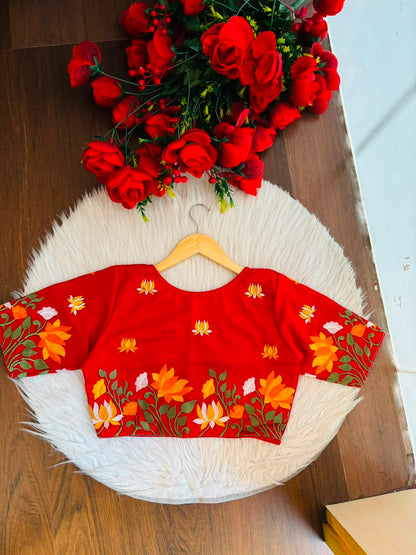 Lost in Lotus  -Designer Blouse