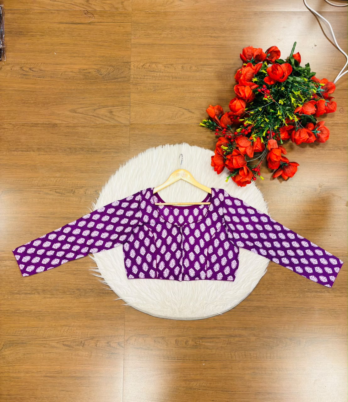 Printed Charm-Simple And Fancy Cotton Blouse