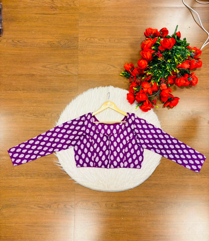 Printed Charm-Simple And Fancy Cotton Blouse