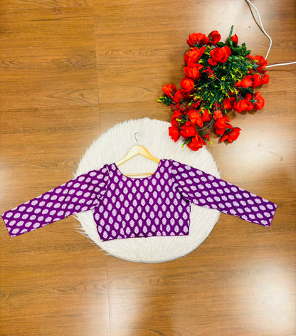 Printed Charm-Simple And Fancy Cotton Blouse
