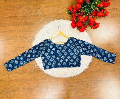 Printed Charm-Simple And Fancy Cotton Blouse
