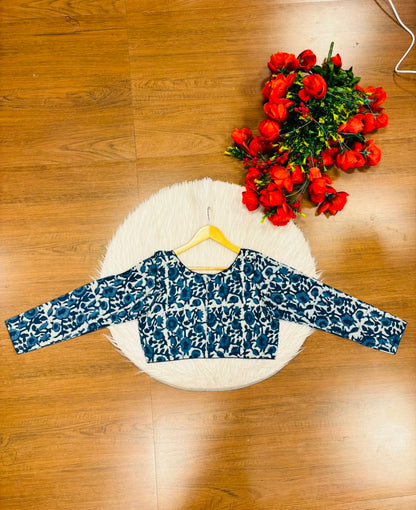 Printed Charm-Simple And Fancy Cotton Blouse