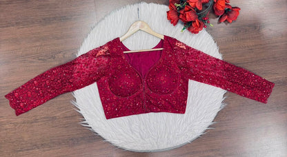 Soul Of A Star-Designer Net Blouse