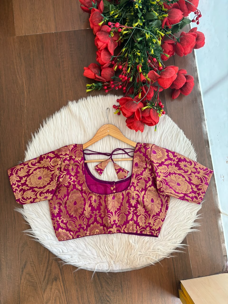Dreamy Lens-Katan Silk Banarasi Blouse