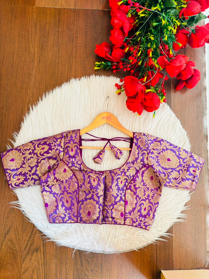 Dreamy Lens-Katan Silk Banarasi Blouse