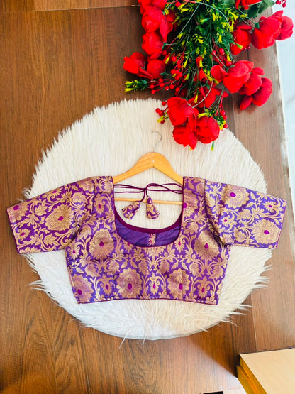 Dreamy Lens-Katan Silk Banarasi Blouse