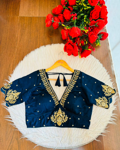 The Empress Gilded V-Neck Blouse
