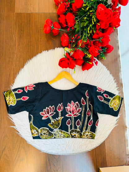 Lotus Batik -Designer Blouse