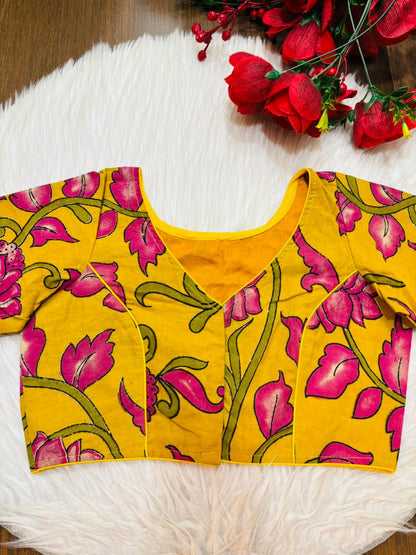 Rakta Kamala Kalamkari Blouse