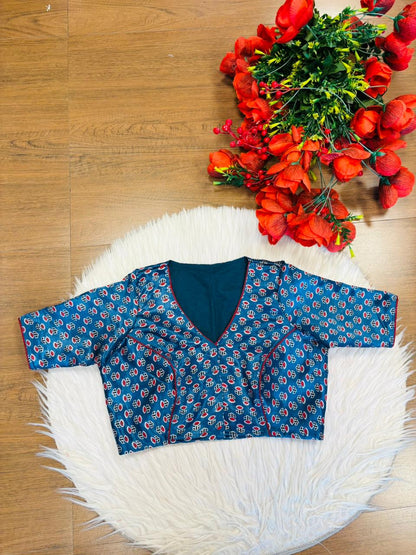 Ethnic Game-Modal Silk Blouse
