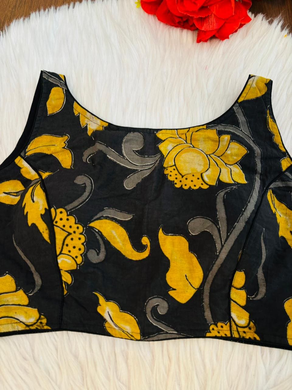 Fleur Essence kalamkari-Designer Blouse