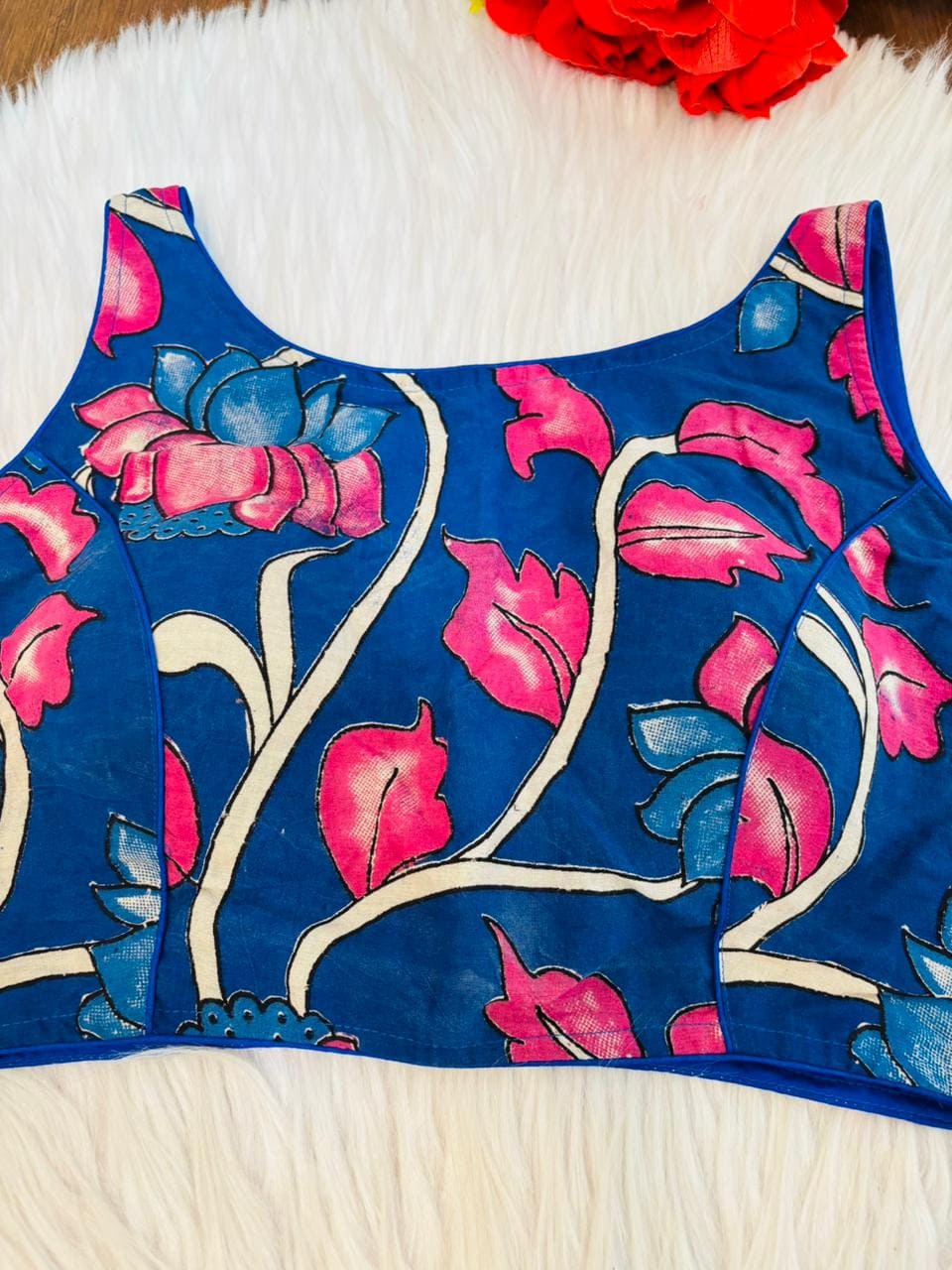 Fleur Essence kalamkari-Designer Blouse