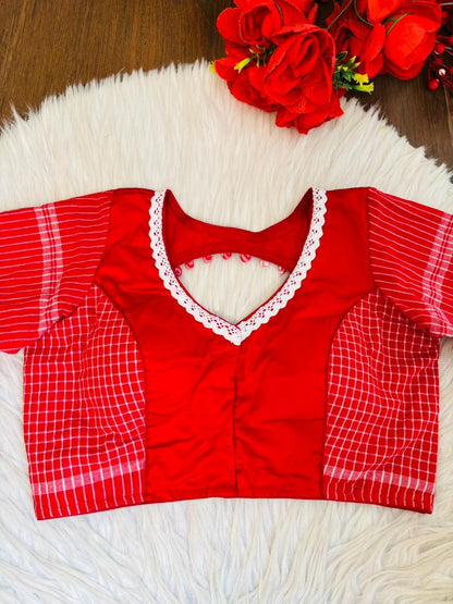 Baha Blossom-Gamcha Designer Blouse