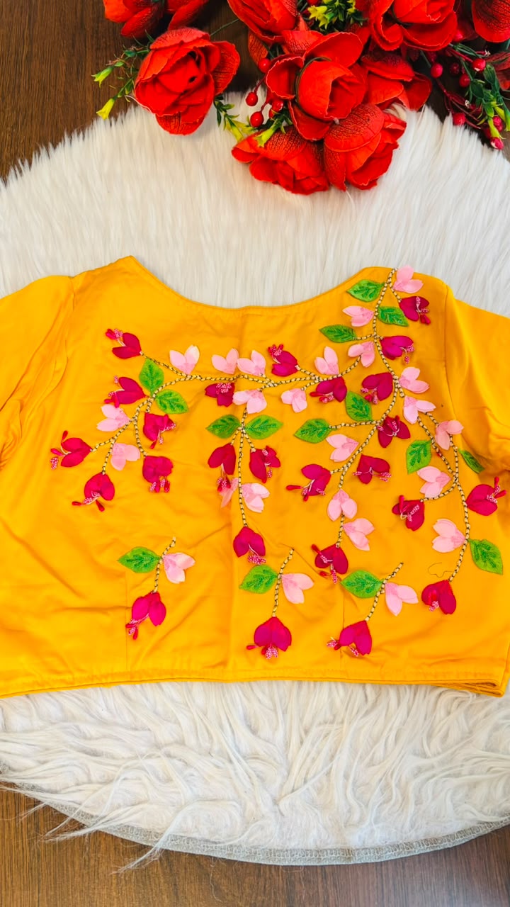 Petal Symphony - Designer 3D Blouse