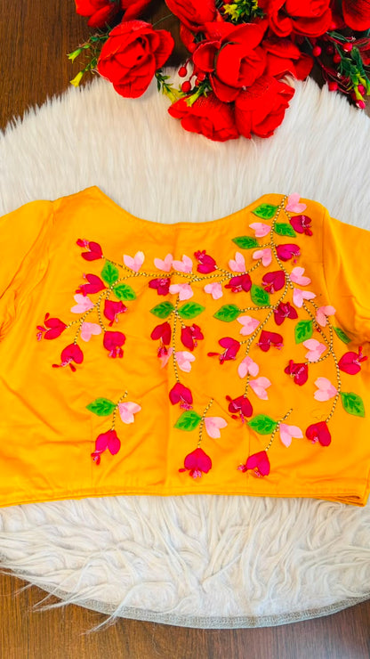 Petal Symphony - Designer 3D Blouse