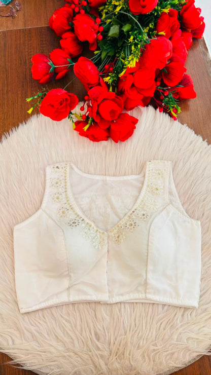 Scarlet Daisy Designer Organza  Blouse