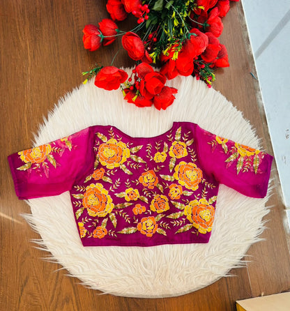 Threads of Flowers -Designer Blouse