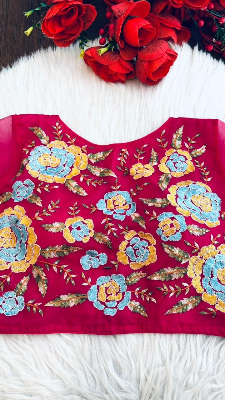 Threads of Flowers -Designer Blouse
