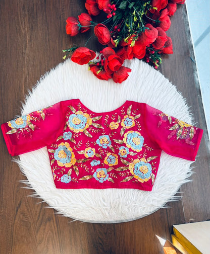 Threads of Flowers -Designer Blouse