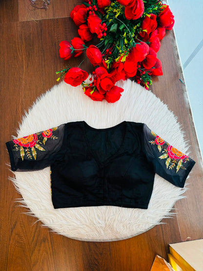 Threads of Flowers -Designer Blouse