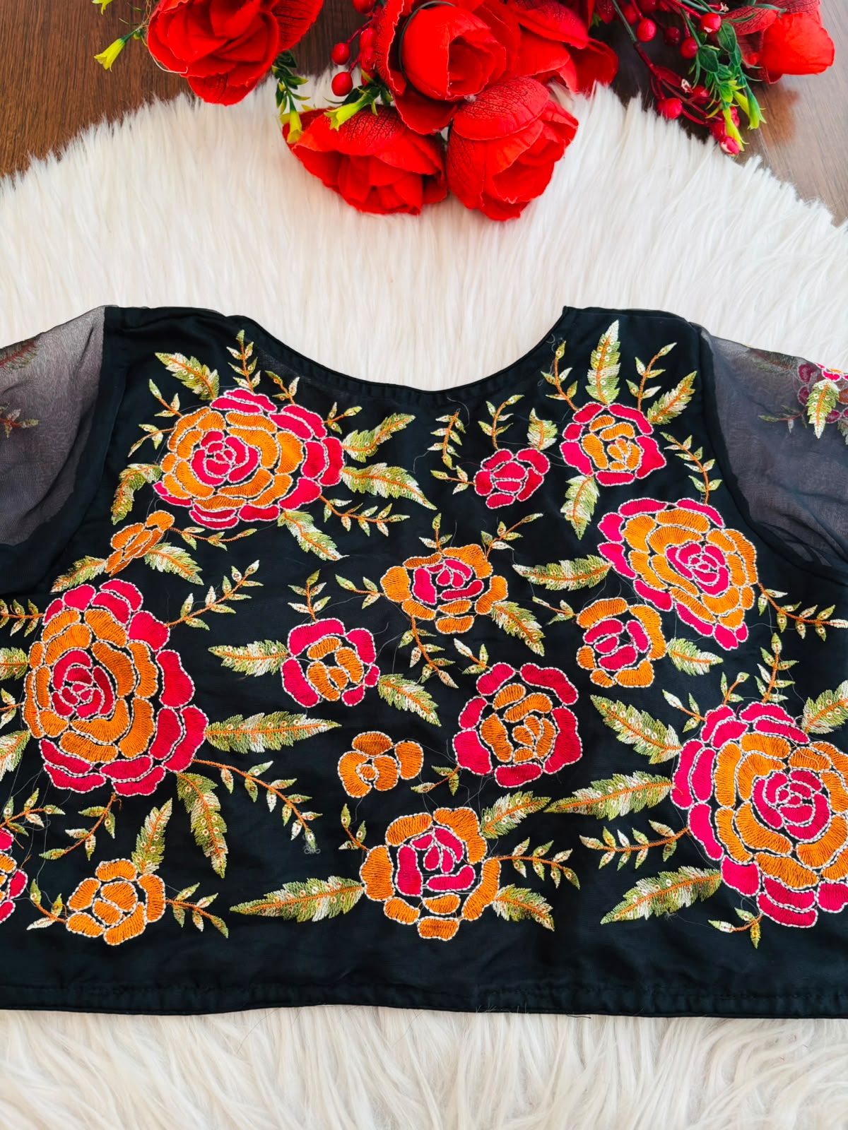 Threads of Flowers -Designer Blouse