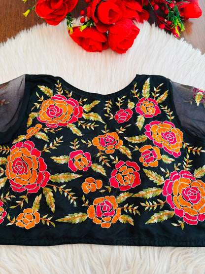 Threads of Flowers -Designer Blouse