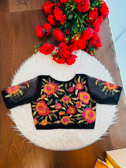 Threads of Flowers -Designer Blouse