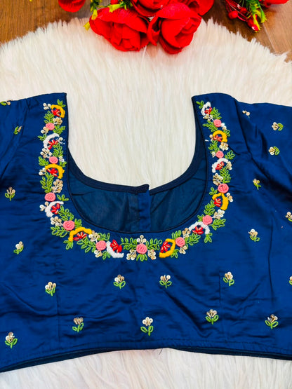 Kumkum Blossom Handwork Blouse