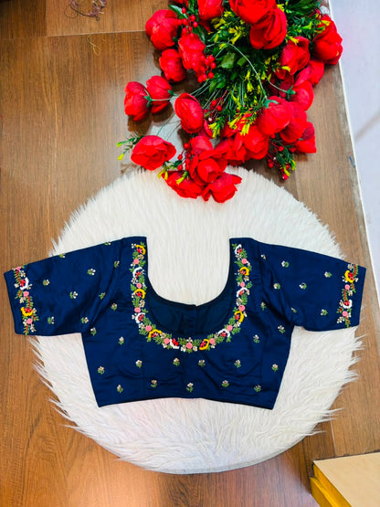 Kumkum Blossom Handwork Blouse