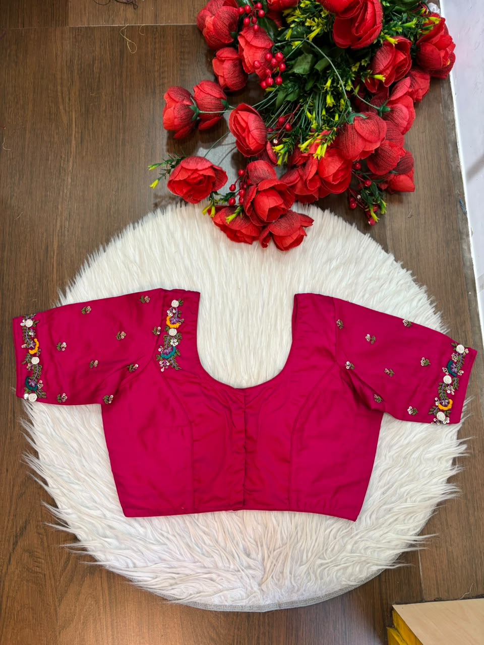 Kumkum Blossom Handwork Blouse