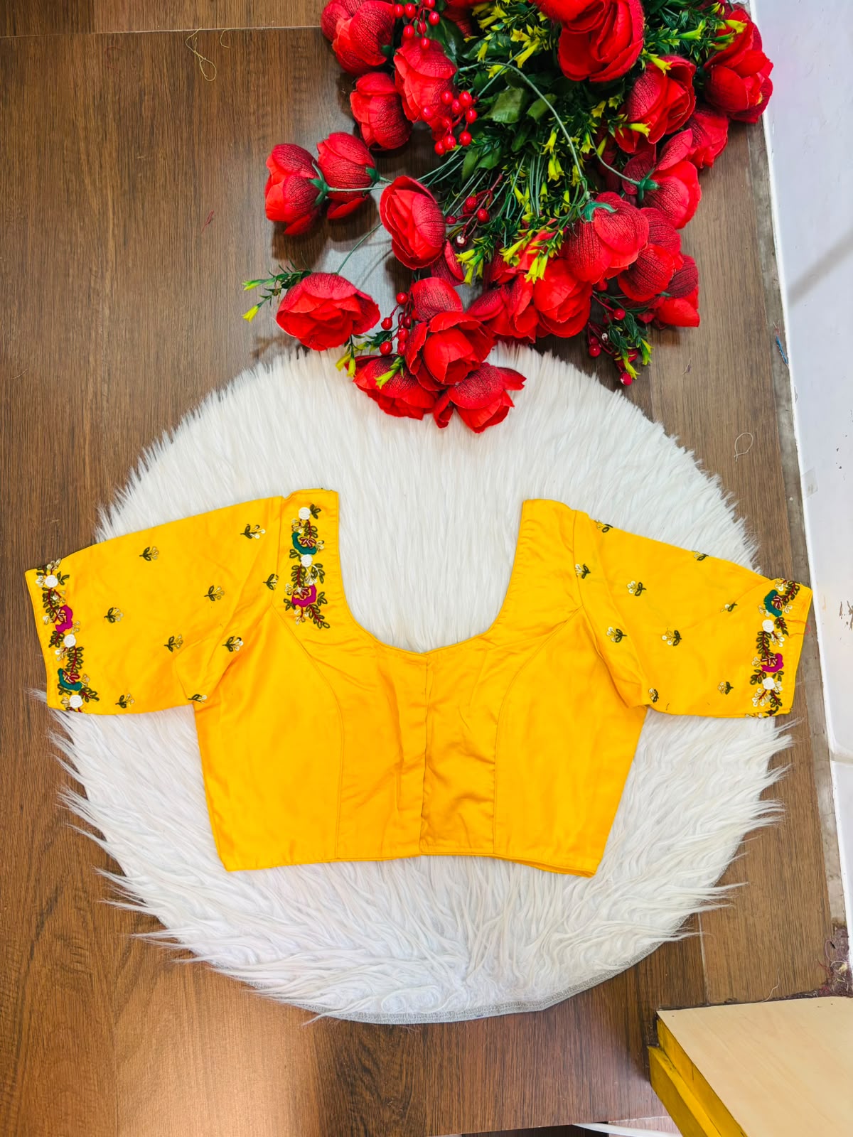 Kumkum Blossom Handwork Blouse