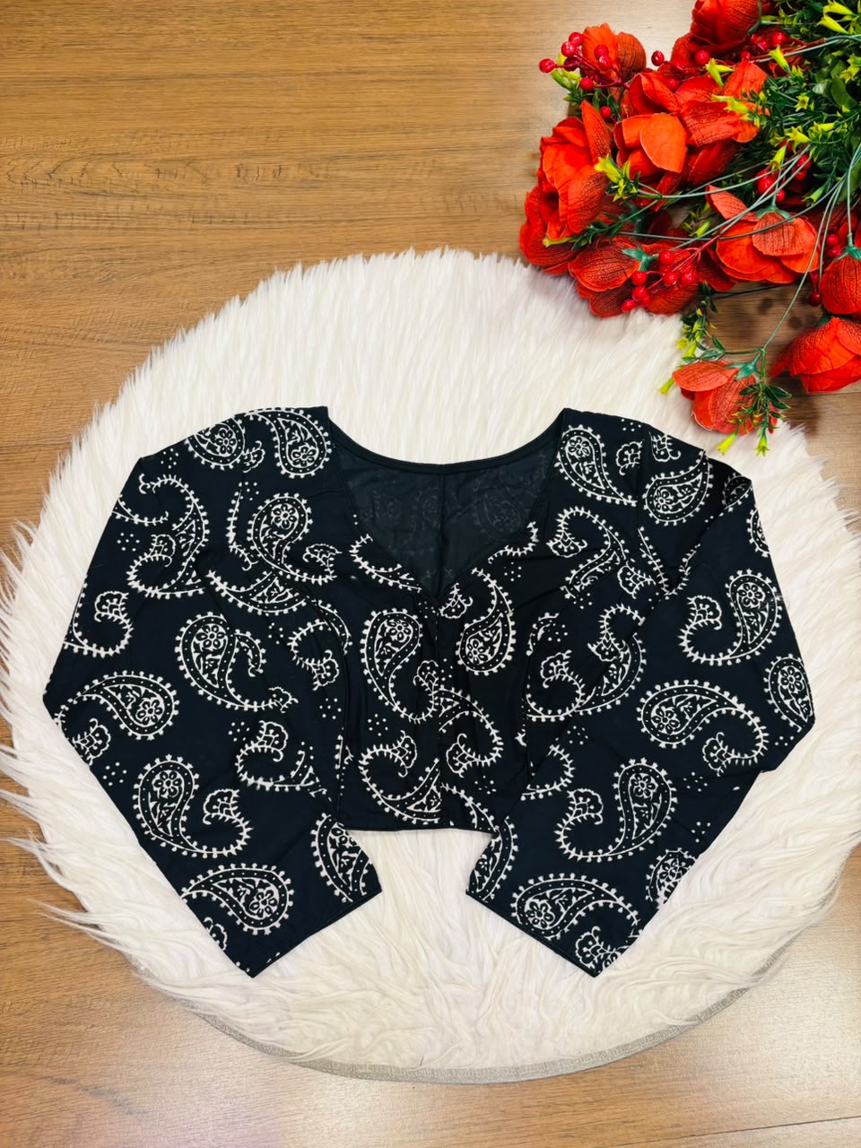 Wrapped In Dreams Ajrakh Cotton Blouse