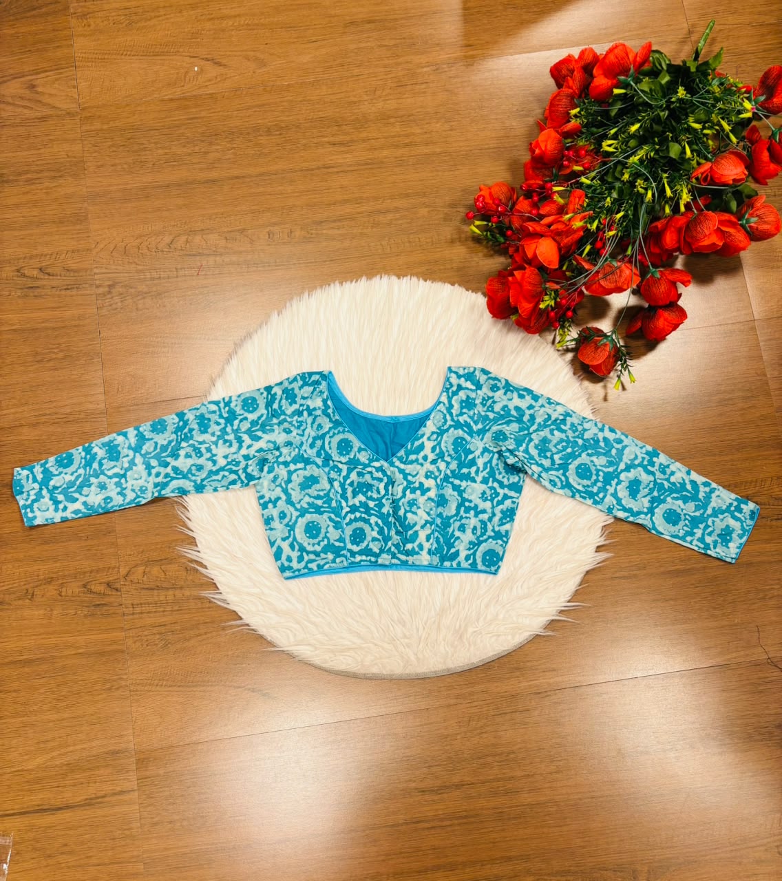 Wrapped In Dreams Ajrakh Cotton Blouse