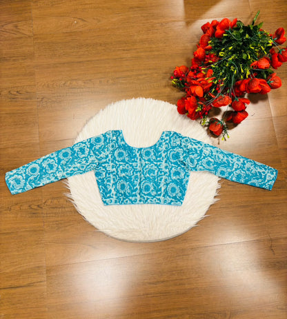 Wrapped In Dreams Ajrakh Cotton Blouse