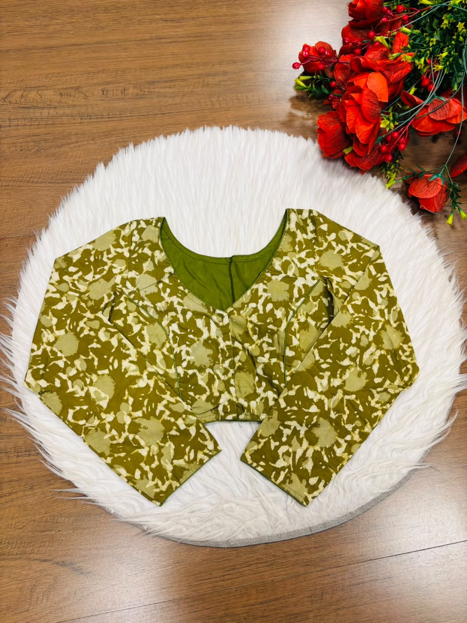 Wrapped In Dreams Ajrakh Cotton Blouse