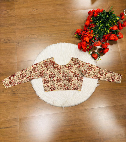 Wrapped In Dreams Ajrakh Cotton Blouse
