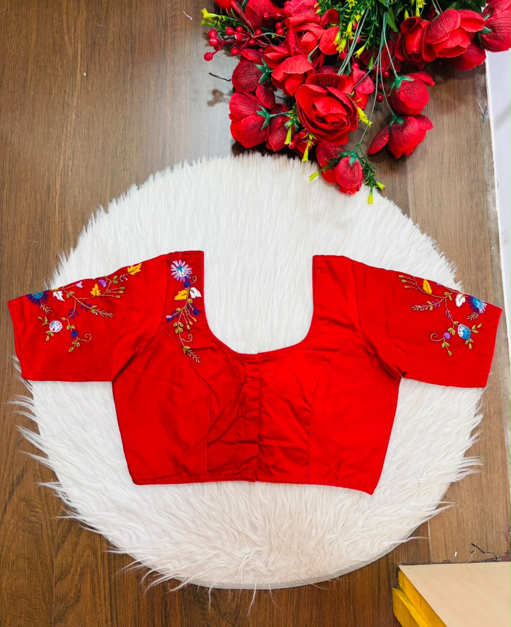 Floral Symphony Handwork Blouse