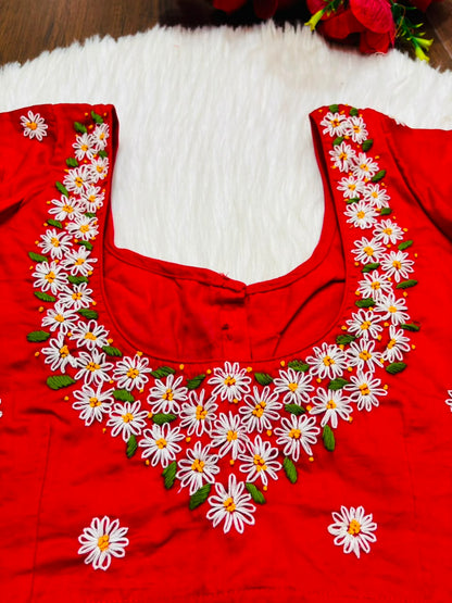 Daisy Garden  Handwork Blouse