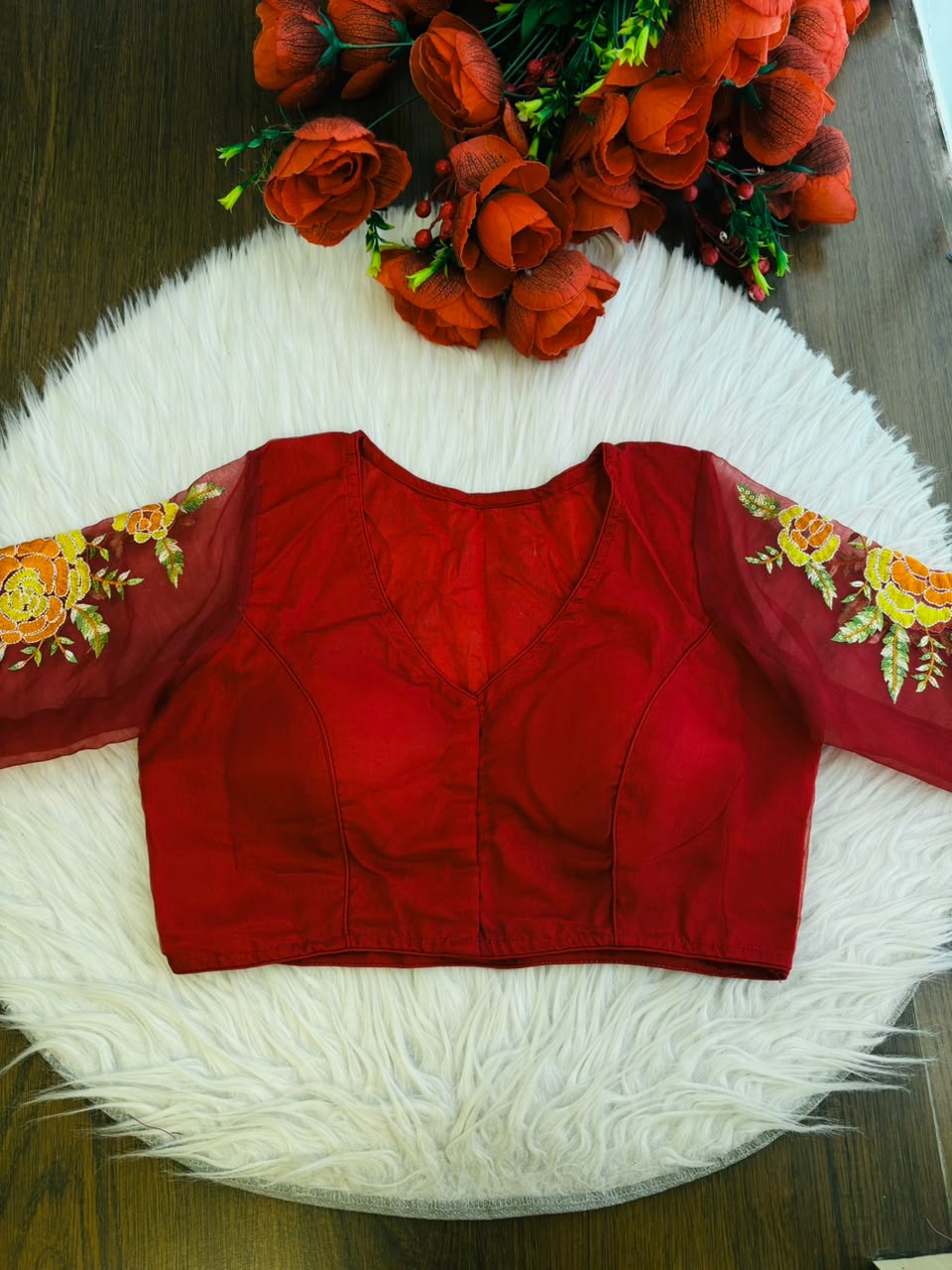 Threads of Flowers -Designer Blouse